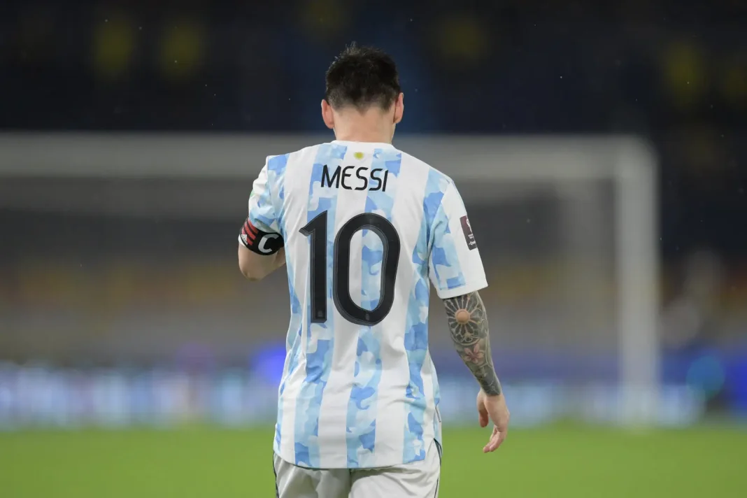 Lionel Messi sous le maillot de l'Argentine