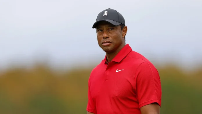 Tiger Woods of the United States during the final round of the PNC Championship at The Ritz-Carlton Golf Club on December 17, 2023 in Orlando, Florida. Mike Ehrmann/Getty Images North America/Getty Images